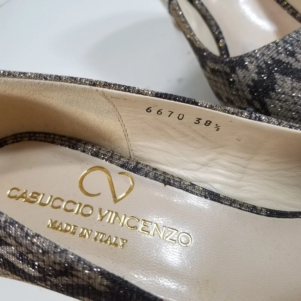 Casuccio Vincenzo Women Espadrille Wedges 38.5